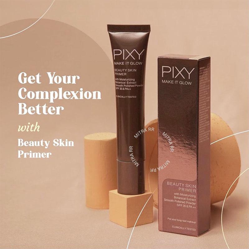 Pixy Make It Glow Beauty Skin Primer SPF 35 - 101 Beige Moisturizing Botanical Extract Smooth Polished Powder 25ml