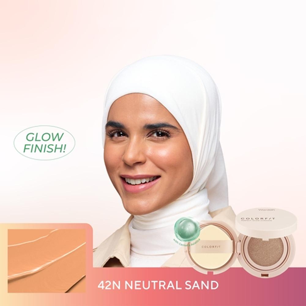 WARDAH Colorfit Perfect Glow Cushion – 12H Wear | Dewy Finish | SPF 33 PA