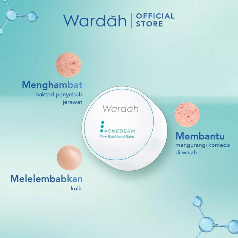 Wardah Acnederm Blackhead Balm with Tea Tree Power – Deep Pore Cleanser & Acne Fighter for Glowing Skin