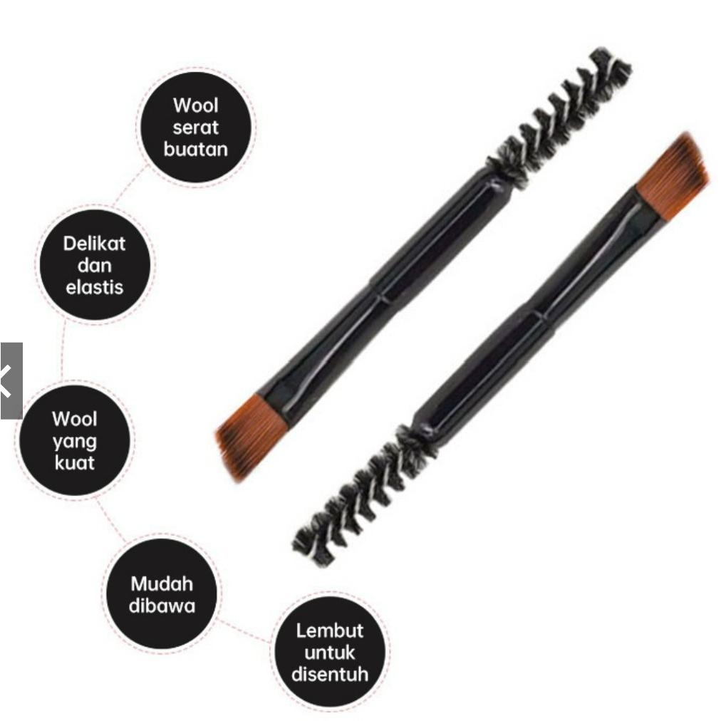 Kuas Eye Shadow + Mascara 2in1 Size 6 Cm Spoolie