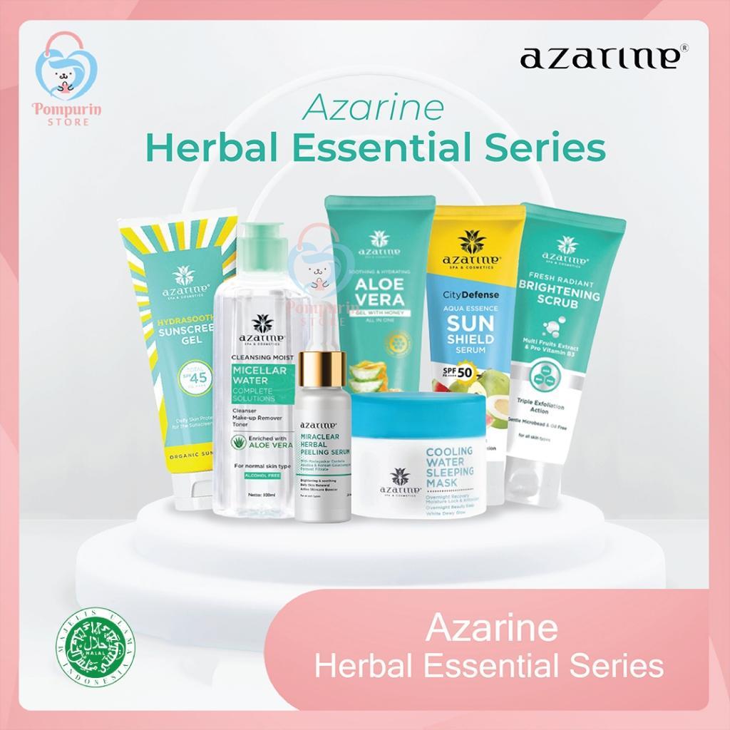 Azarine Herbal Essential Series - Peeling Serum Hydrasoothe Sunscreen Gel Sleeping Mask with Aloe Vera & Micellar Water