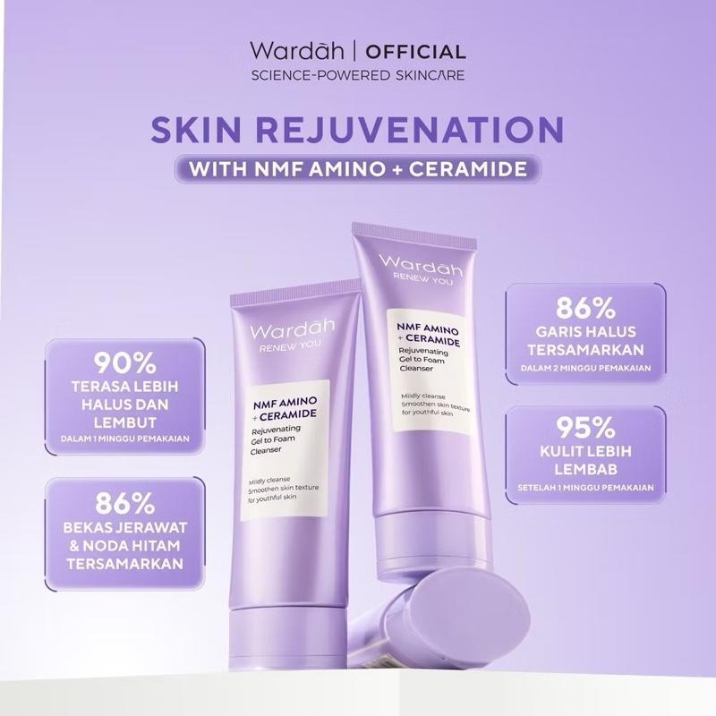 Wardah Ceramide Gentle Cleanser – Soft Skin Glow & Hydration Boost 100ml