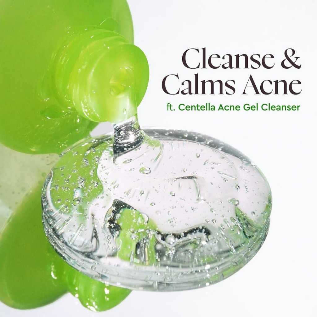 Glad2Glow Centella Salicylic Acid Acne Gel Cleanser 70mL Gentle Face Wash for Acne Prone Skin Deep Cleansing Soothing Care