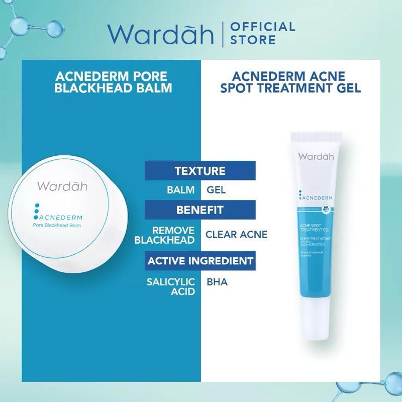 Wardah Acnederm Blackhead Balm with Tea Tree Power – Deep Pore Cleanser & Acne Fighter for Glowing Skin