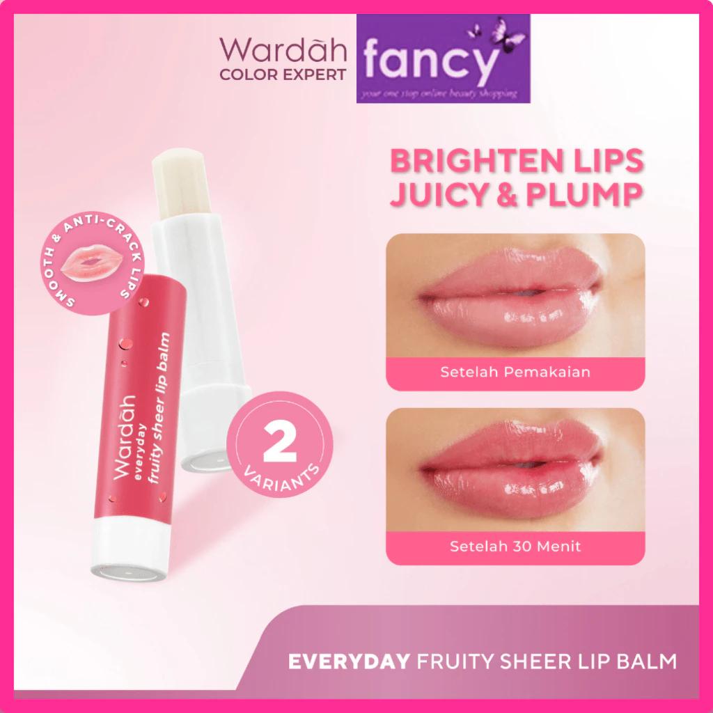 Wardah Hydrabalm Lip Care SPF15 - Non Greasy Moist 12H Re-Hydration Tech - Pelembab Bibir Sehat Merona with UV Protection - Creamy Formula