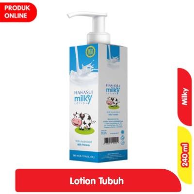 Hanasui Milky Body Lotion – 240ml | Nourishing Daily Moisturizer with Milk Extract for Soft, Bright Skin | Smooth Texture & Lightweight Formula