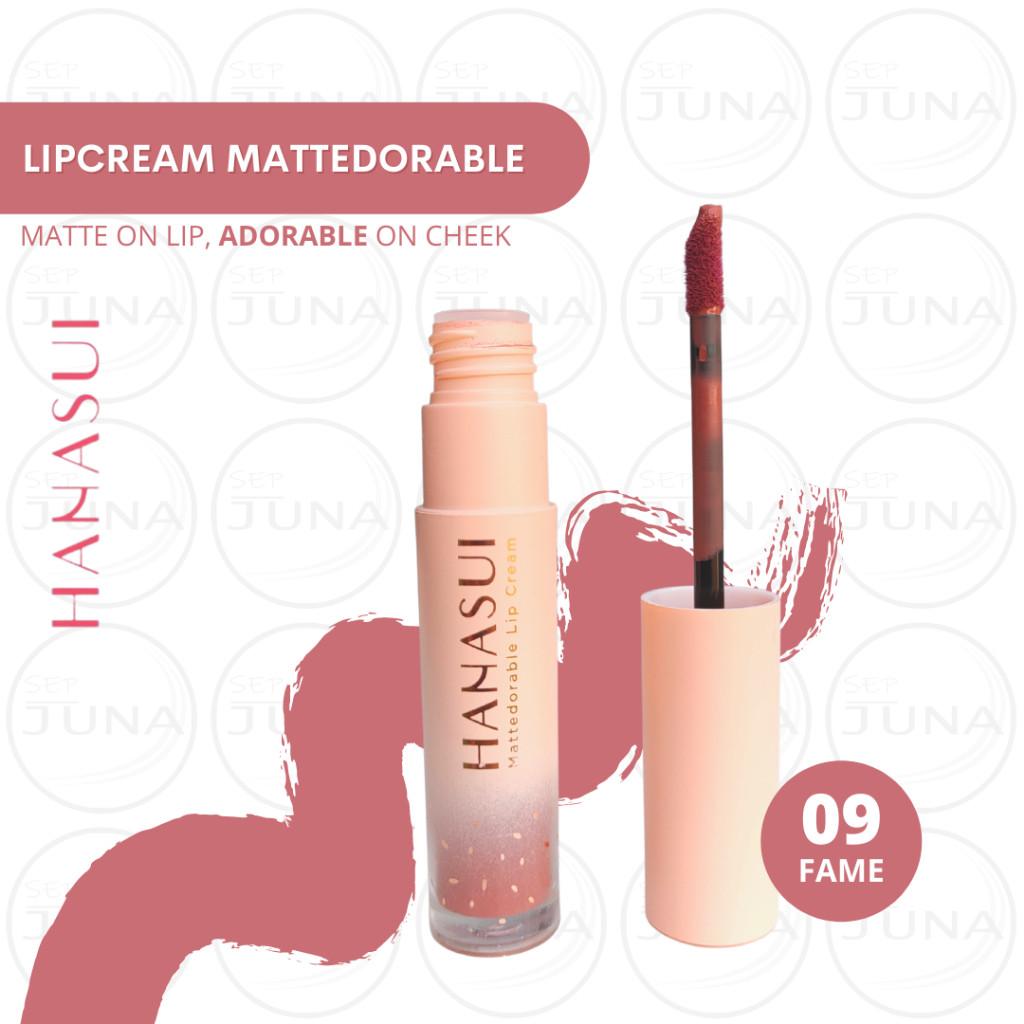 HANASUI Mattedorable Lip Cream – Lip & Cheek Tint, Boba / Matcha Latte Shades