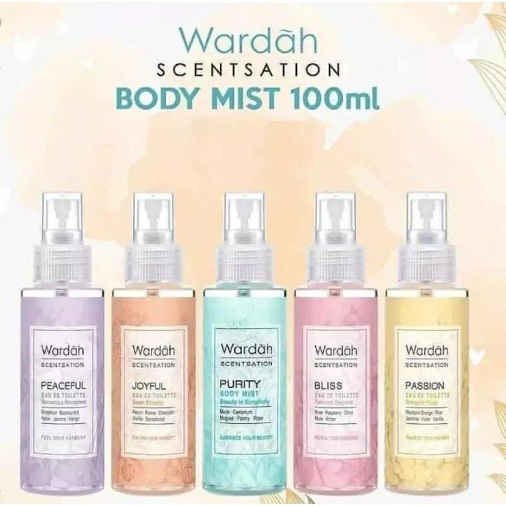 WARDAH Scentsation Body Mist 100ml – Refreshing Everyday Perfume | Long-Lasting Scent BPOM