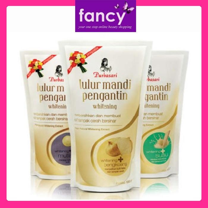 Purbasari Lulur Mandi Pengantin 500gr Brightening + Bengkoang/Mutiara/Susu