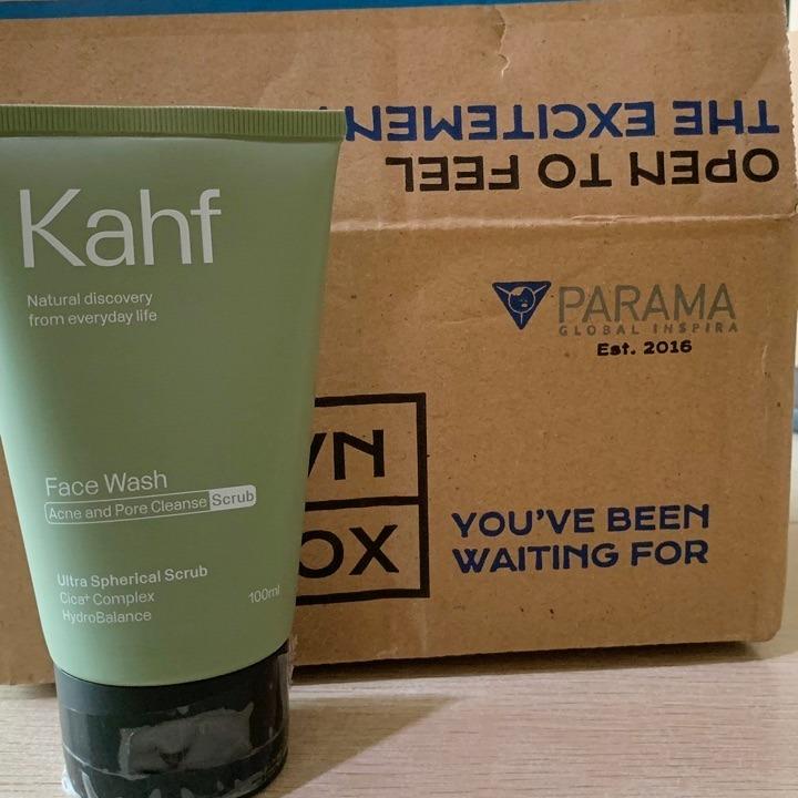 Kahf Acne & Pore Cleanse Scrub - Deep Clean & Oil Control for Men 100ml with Centella Asiatica Salicylic Acid Allantoin Pentavitin