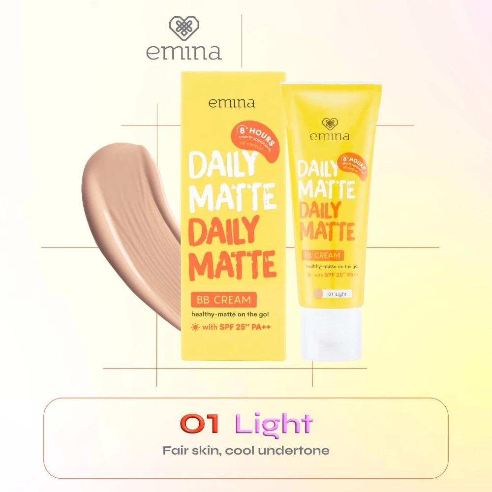 Emina Daily Matte BB Cream 16g | Lightweight Moisturizing Matte Finish with Oil Control