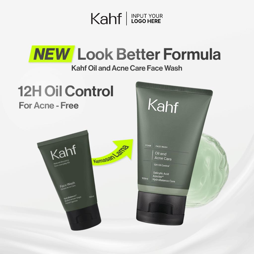 KAHF Face Wash 100 ml Energizing & Brightening / Oil & Acne / Oil & Comedo / Scrub / Acne Pore Cleanse Scrub NEW
