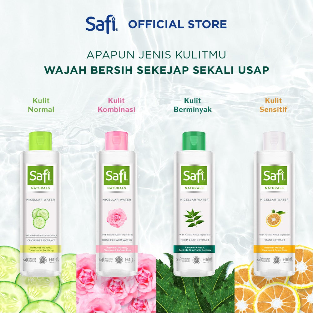 SAFI - Naturals Micellar Water - With Neem 100ml - Pembersih Wajah