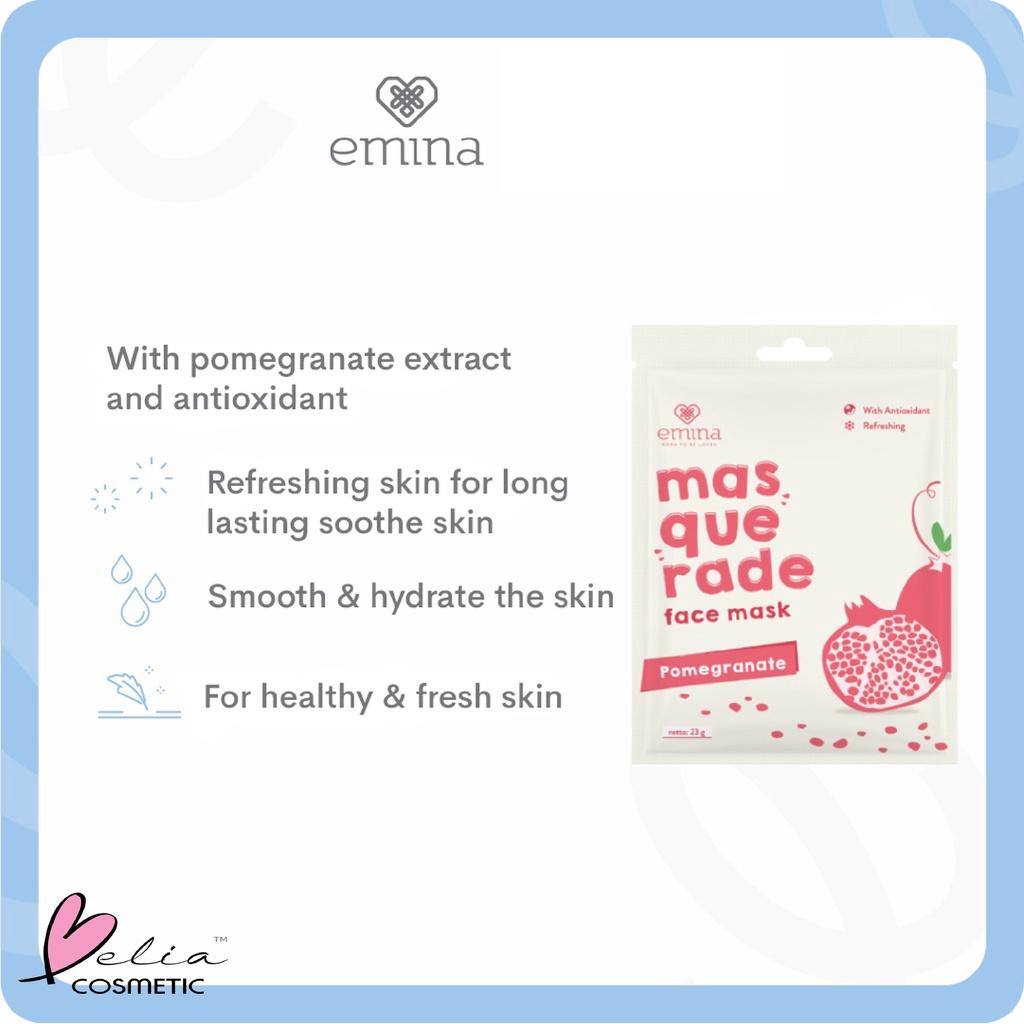 Emina Masquerade Face Sheet Mask 23g & Capsule Treat Mask | Masker Wajah Praktis by Serba Ada