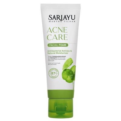 Sariayu Acne Care Face Wash Foam – 75g Herbal Cleanser for Acne-Prone Skin