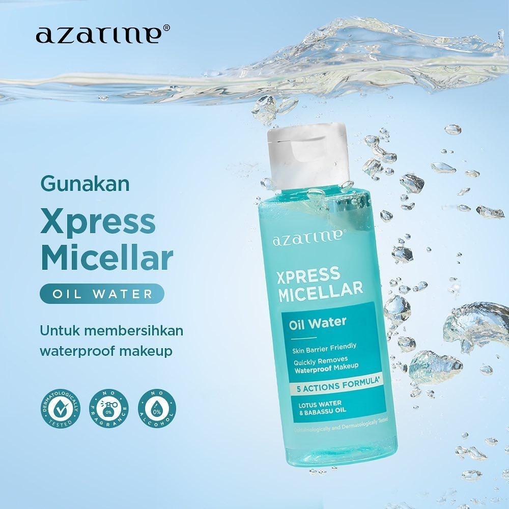 Azarine Micellar Cleansing Series Xpress Oil Water & Ceramoist Botanical Micellar Water 90ml Skin Barrier Friendly Formula