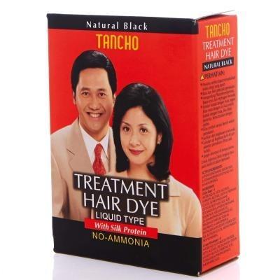 Tancho Natural Black Hair Dye 40ml – Quick & Gentle Gray Coverage for a Fresh Look
