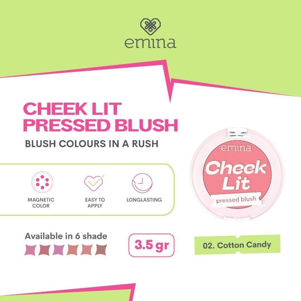 Emina Cheek Lit Pressed Blush x Muzik Tiger 3.5g – Cute Matte Blush with Natural Glow for Daily Looks