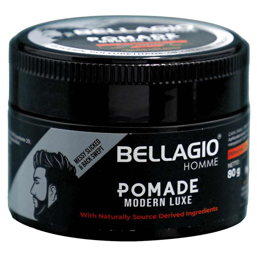 Bellagio Homme Pomade – Strong Hold, Sleek Style | Classic Men’s Hair Pomade with Lasting Shine