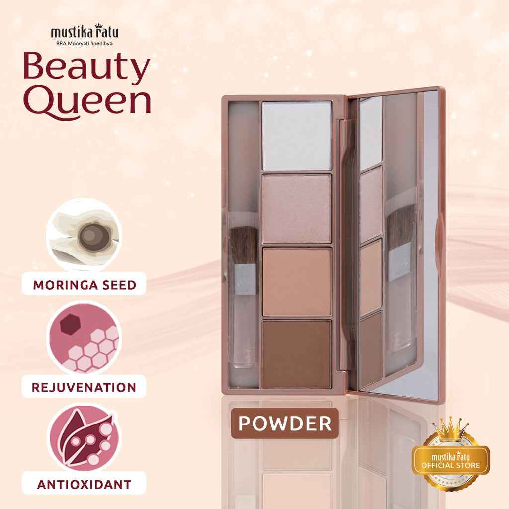 Beauty Queen Contour & Highlight Powder Face Sculpt Cream Mustika Ratu