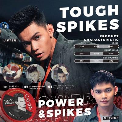 Gatsby Styling Wax Power & Spikes 75g – Ultimate Hold for Spiky & Edgy Hairstyles Extreme Hold | Long-Lasting Style | Non-Sticky | Easy to Wash Out