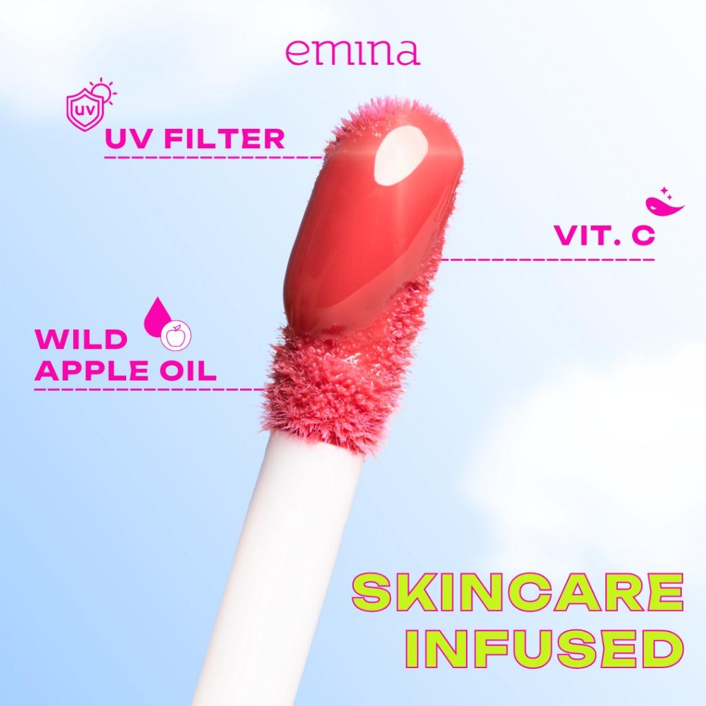 Emina Watercolor Tinted Lip Serum – Brightens Lips in 7 Days, Lightweight & Nourishing Formula