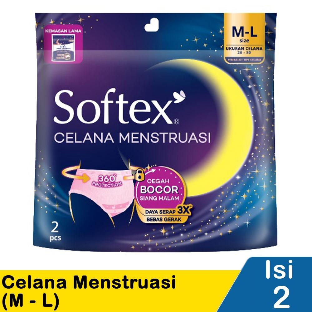 Softex Menstrual Pants Size M–L (2’s) – 360° Full Coverage for Leak-Free, Worry-Free Sleep