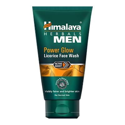 Himalaya Men Power Glow Face Wash – 100ml | Brightening Herbal Cleanser with Licorice for Fresh & Energized Skin
