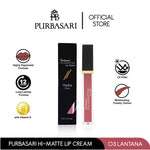 Purbasari Hi-Matte Lip Cream 03 Lantana / Matte Lipcream / Matte Lipstick - Lembut Tahan Lama Pelembab Pigmentasi Tinggi