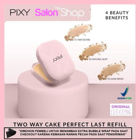 PIXY Perfect Last 4-in-1 Two Way Cake Refill - Long-Wear Flawless Matte Finish 9g