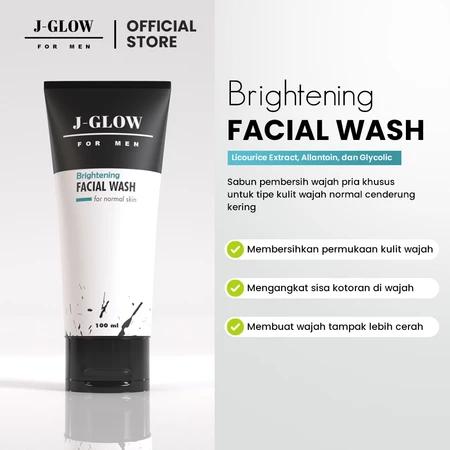J-GLOW FOR MEN: The Ultimate Brightening Facial Wash 100ml