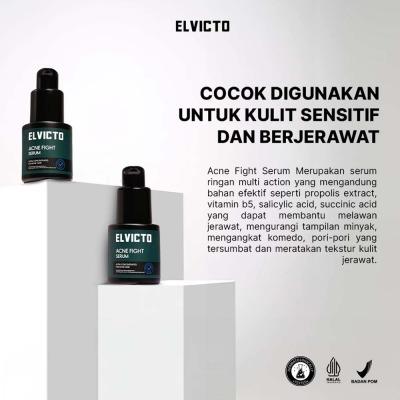 Elvicto Men’s Acne Fight Face Serum 20ml | Controls Oil, Clears Acne, Soothes Irritation