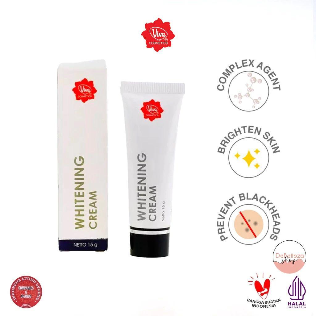 Viva Whitening Cream 15g - Facial Brightening Cream with Natural Whitening Complex Agent to Brighten Skin & Reduce Dark Spots