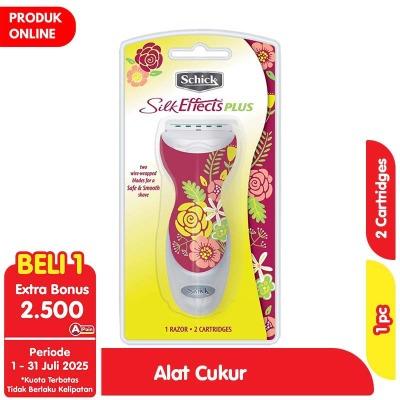 Schick Silk Effects Plus Women’s Razor – Original | Smooth & Safe Shaving for Women | Comfort Grip Handle + Skin Guard Blades for Effortless Hair Removal