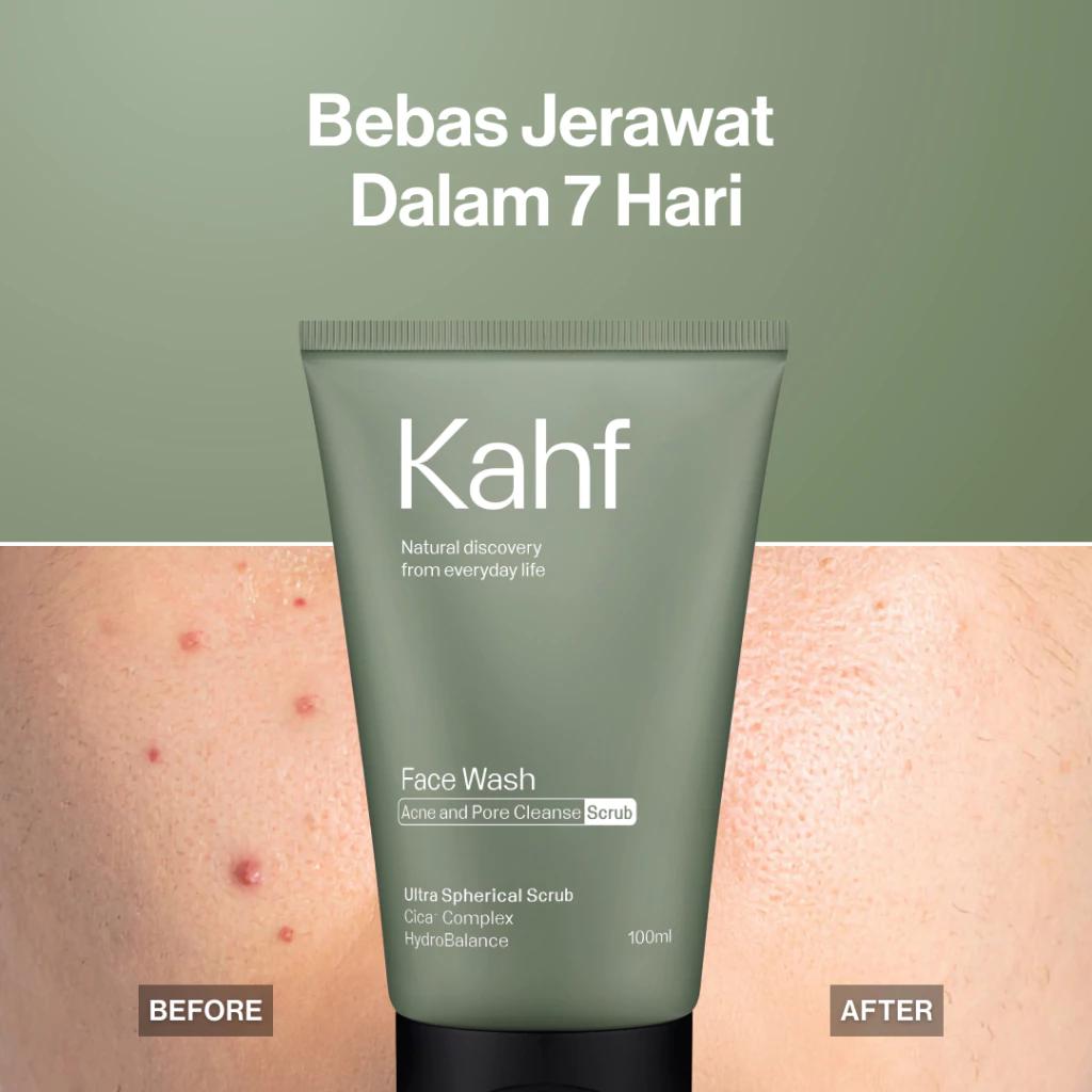 Triple Pack: Kahf Acne & Pore Cleanse Scrub Face Wash (3x100ml)