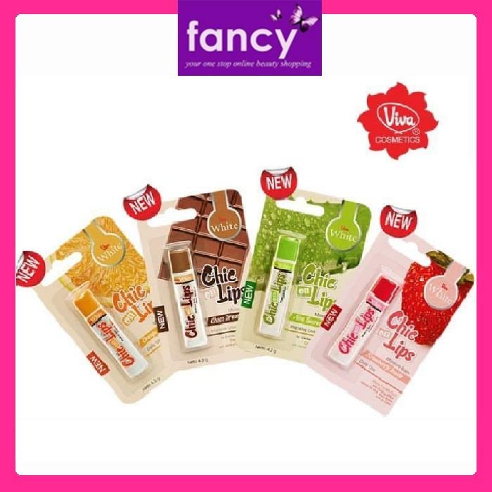 Viva Chic On Lips Lip Balm – Aloe / Choco / Orange / Strawberry – Moisturizing Lip Care
