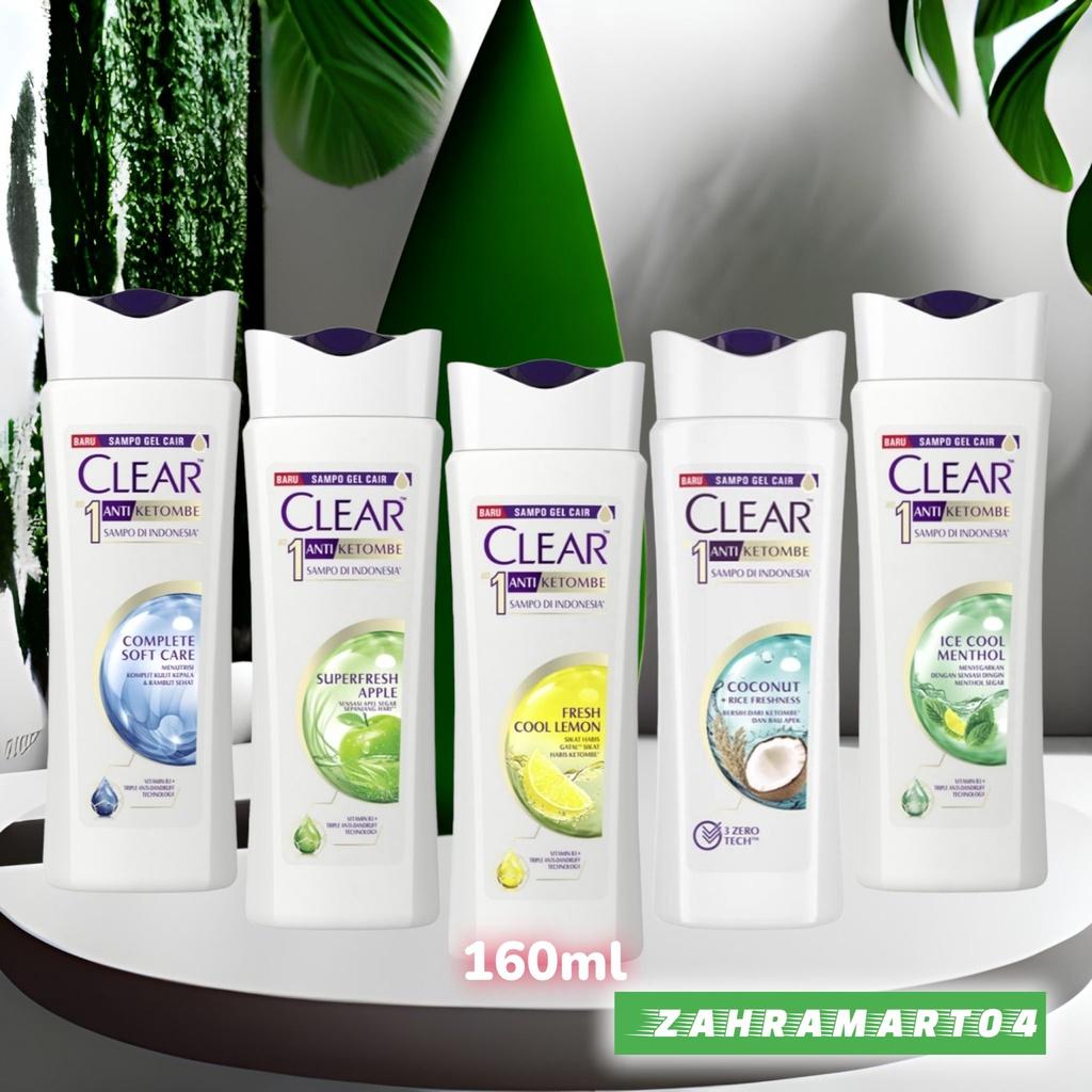 CLEAR Ice Cool Menthol Anti-Dandruff Shampoo - Long Lasting Freshness & Scalp Care 160ml for All Hair Types