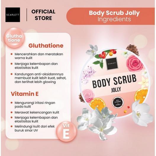 SCARLETT Whitening Jolly Series Brightening Body Care Set - Includes Body Lotion, Scrub, & Cleanser for Radiant Skin