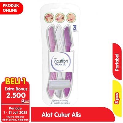 Schick Intuition Touch-Up Eyebrow Razor – 3 Pcs | Precision Face Shaver | Smooth & Gentle Trimming | Compact & Safe for Sensitive Skin