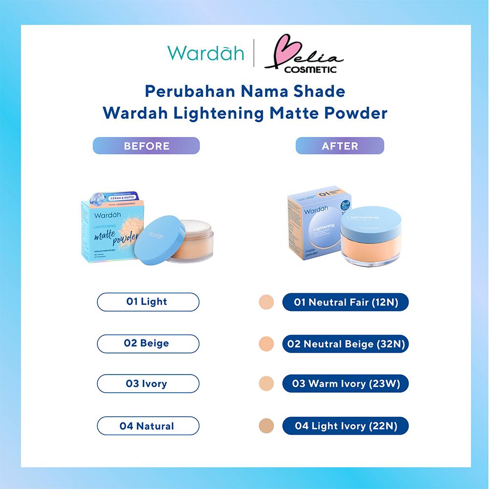 Wardah Lightening Matte Loose Powder 20g – Shine-Free & Soft Finish