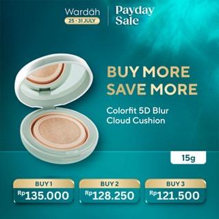 WARDAH Colorfit 5D Blur Cloud Cushion Make Up – Long-Lasting Matte Finish with SPF 50 PA+ & 18H Stay