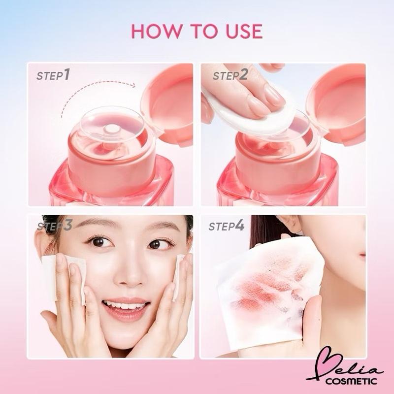 GLAD2GLOW Sakura Splash Micellar Water – Cherry Blossom & Betaine 130ml | Gentle Yet Powerful Cleanser