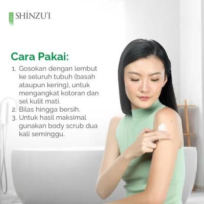 Shinzu’i Skin Lightening Body Scrub – Kirei 200g | Brightening Exfoliator with Herba Matsu Oil | Smooth, Radiant & Even-Toned Skin