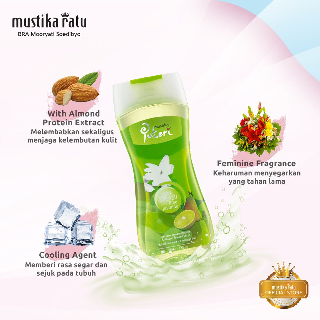 Mustika Puteri Body Splash Lime Jasmine 135ml parfum cologne
