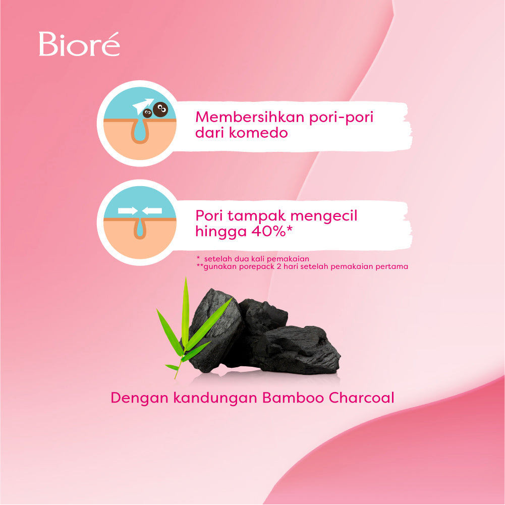 Biore Pore Pack Plester Pembersih Komedo Black Oil Absorbing Powder 4 s