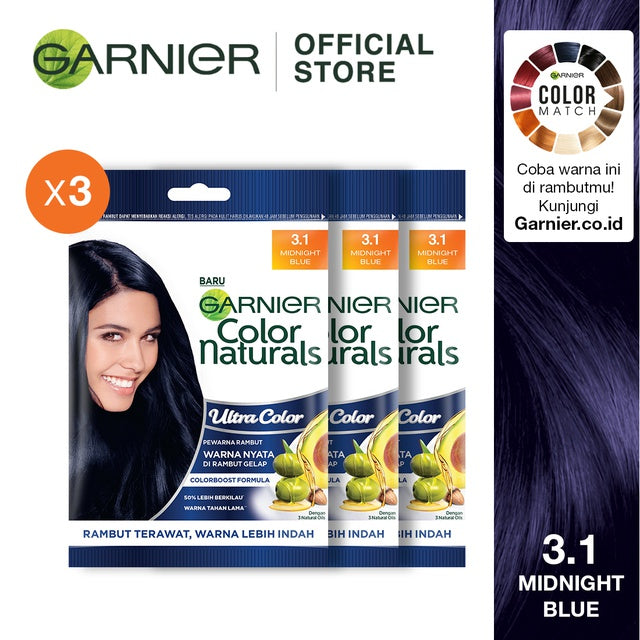 Garnier Color Natural Ultra Color Midnight Blue - 3 pcs