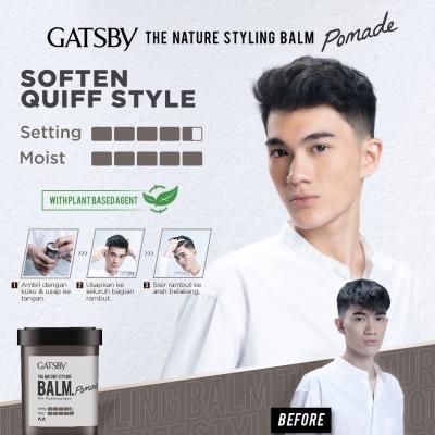 Gatsby Styling Pomade Balm 75g – Sleek Hold with Natural Shine for Effortless Hairstyles