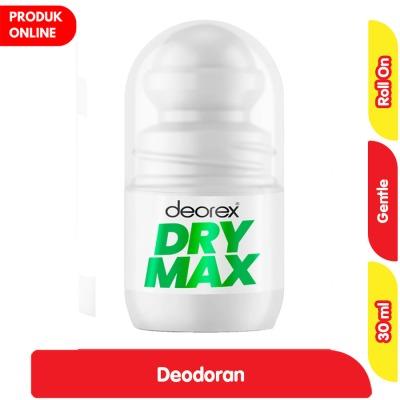 Deorex DryMax Deodorant Roll-On Gentle – 30ml | Advanced Odor & Sweat Protection for Sensitive Skin | Alcohol-Free, Fragrance-Free & Dermatologist-Approved