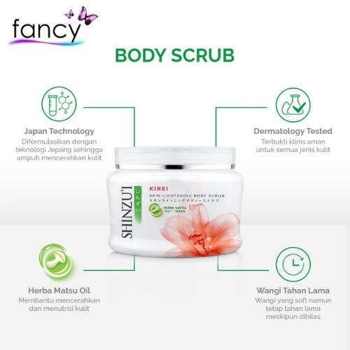 Shinzui Skin Lightening Body Scrub 120g / 200g – Kirei / Matsu / Hana / Kensho / Myori – Brightening Lulur Scrub
