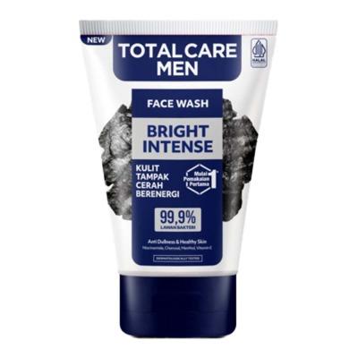 Total Care Men Bright Intense Facial Scrub 100ml | Deep Cleanser for Dull & Oily Skin with Brightening Power